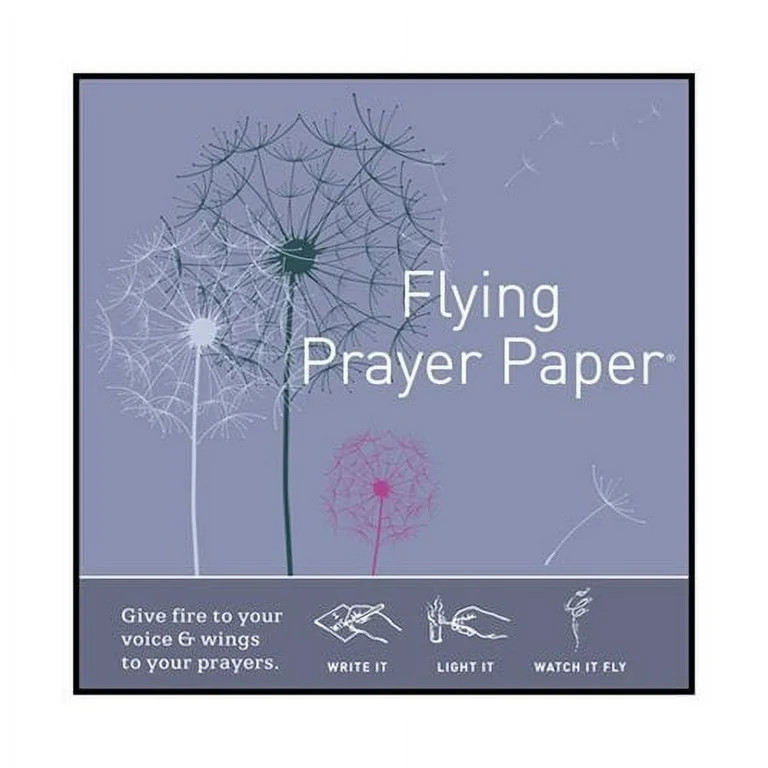 Flying Wish Paper, Dandelion Prayer - Write It, Light It, & Watch It Fly - 5" x 5" - Mini Kits | Walmart (US)