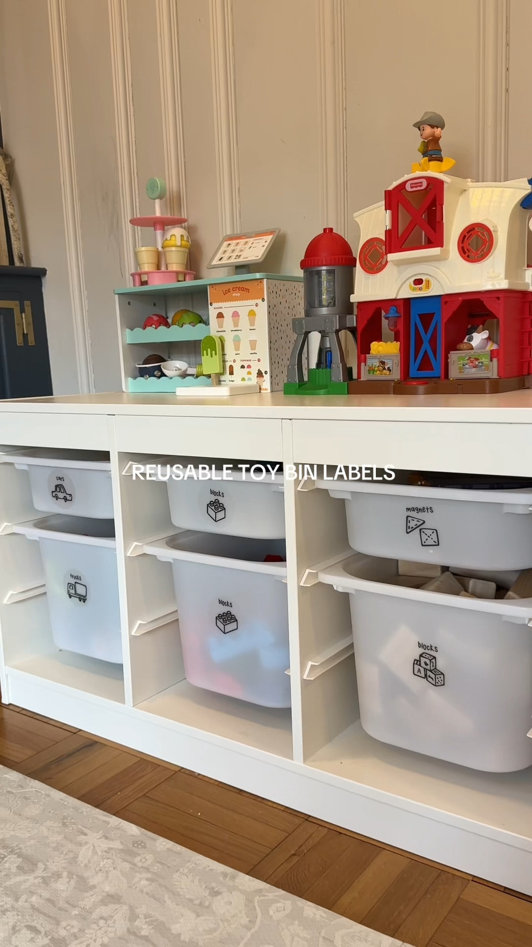 Reusable toy bin labels for simple toy organization that help support independent clean up 

#LTKKids #LTKmomlife #LTKHome