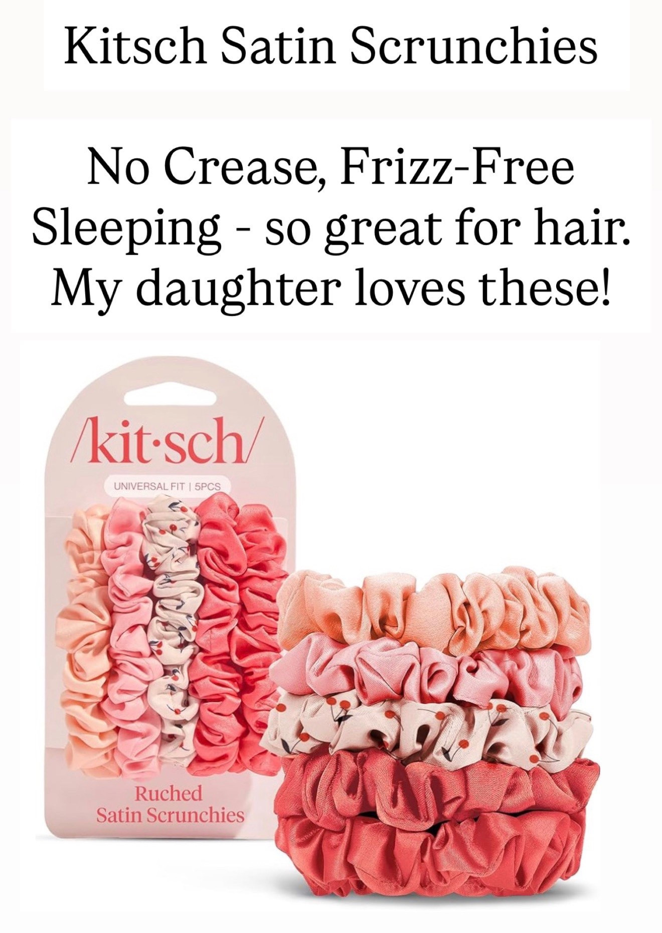 Kitsch satin scrunchies 

#LTKBeauty
