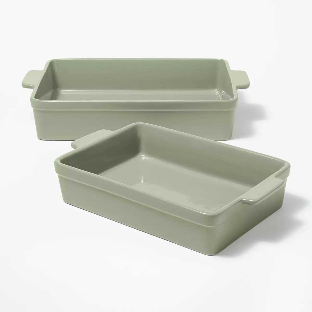 2pc Stoneware Rectangle Baking Dish Set - Figmint™ | Target