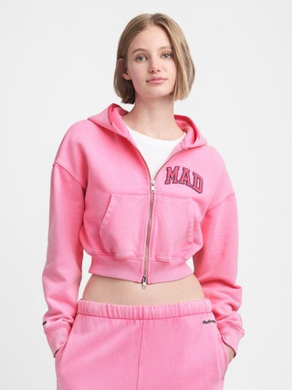 gap &amp; madhappy mad full-zip cropped hoodie | Gap (US)