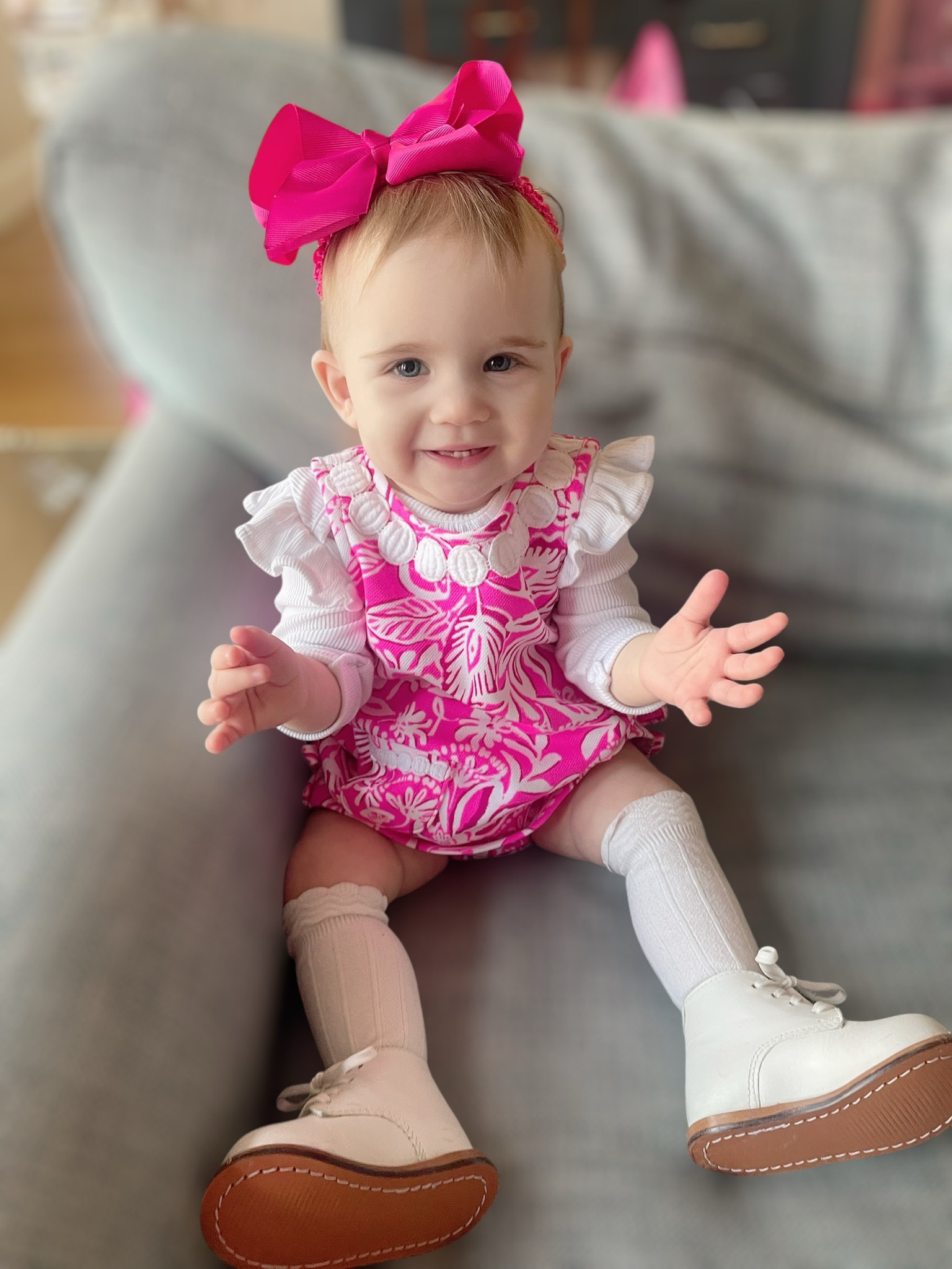 Lilly Pulitzer baby shift dress, knee socks, walking shoes 

#LTKBaby #LTKFindsUnder100 #LTKFindsUnder50