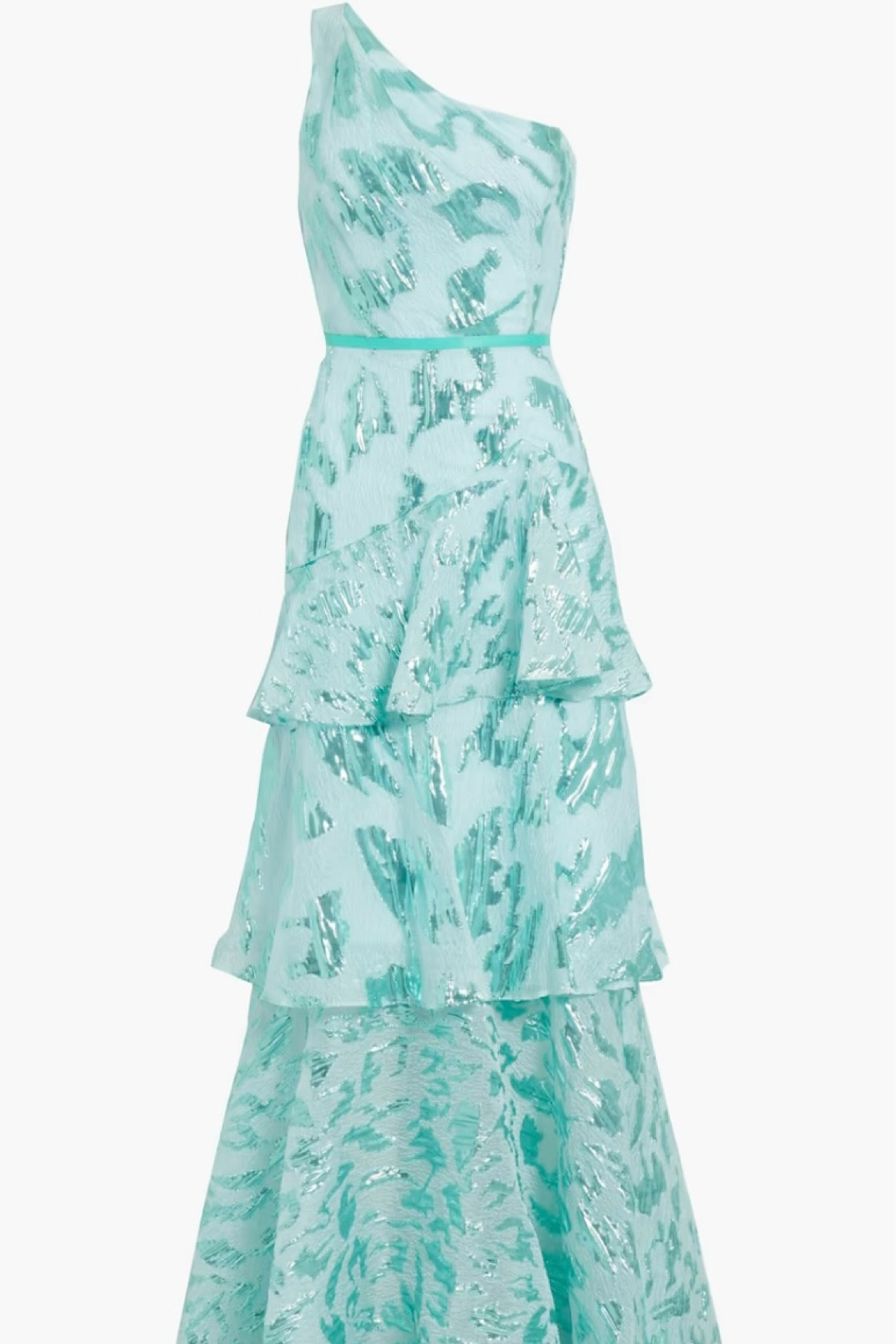 Wedding guest dress // formal dress // Marchesa Notte // ruffle dress // gown // black tie // one shoulder // tiered dress // spring wedding // blue gown 

#LTKparties #LTKwedding #LTKsalealert