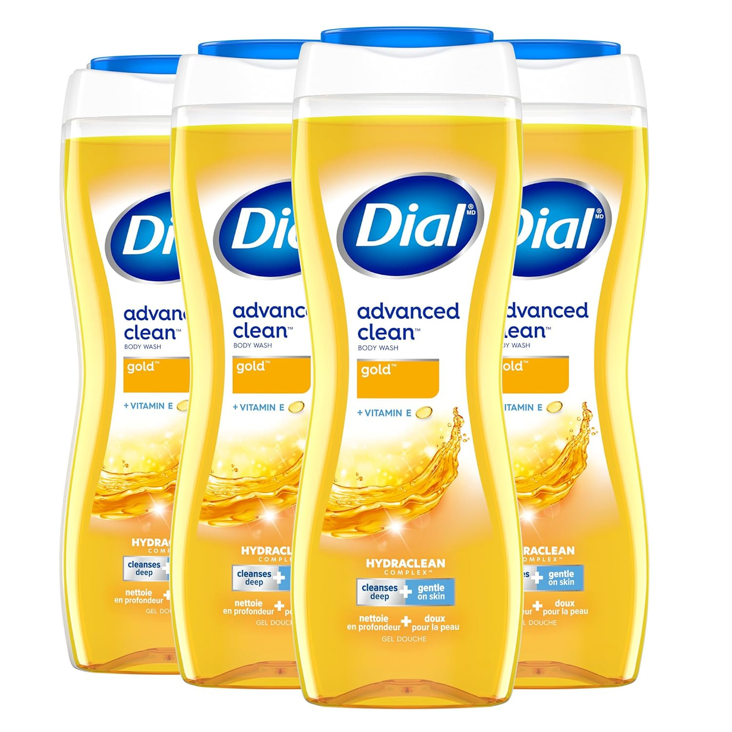 Dial Advanced Clean Gold Body Wash, 16 fl oz (Pack of 4) | Amazon (US)