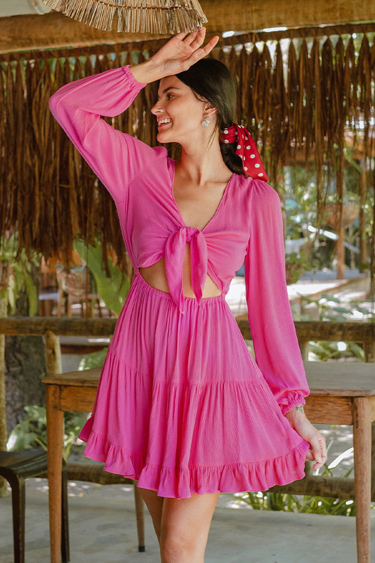 Gabriella V-neck Bubble Sleeve Dress | Cupshe