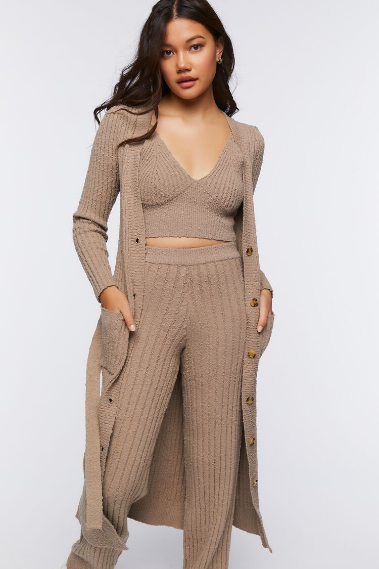 Rib-Knit Longline Cardigan Sweater | Forever 21 (US)