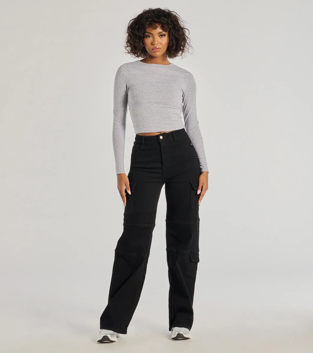 The Next Level High-Rise Cargo Pants | Windsor Stores