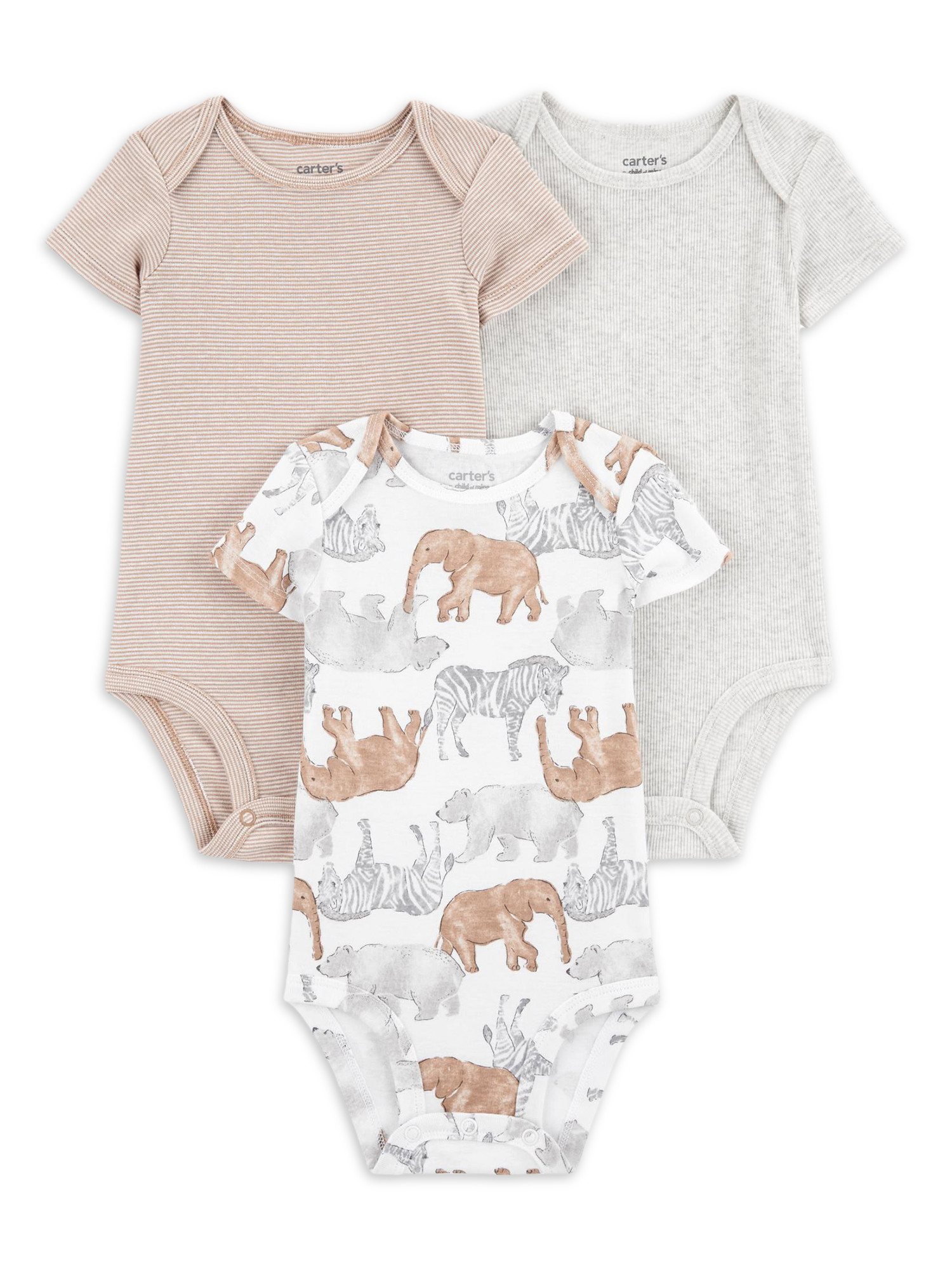 Carter's Child of Mine Baby Unisex Bodysuits, 3-Pack, Sizes Preemie-18 Months | Walmart (US)