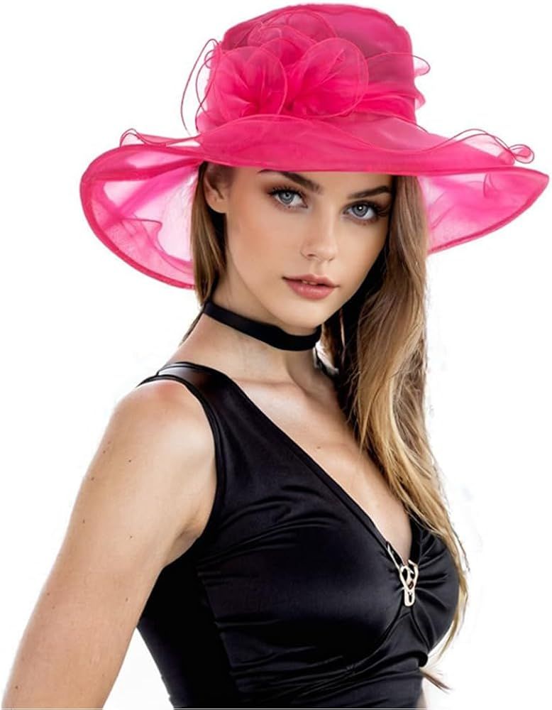 Litter Star 2024 Kentucky Derby Hat for Women Ladies Girls, Organza Fascinator Easter Tea Party B... | Amazon (US)