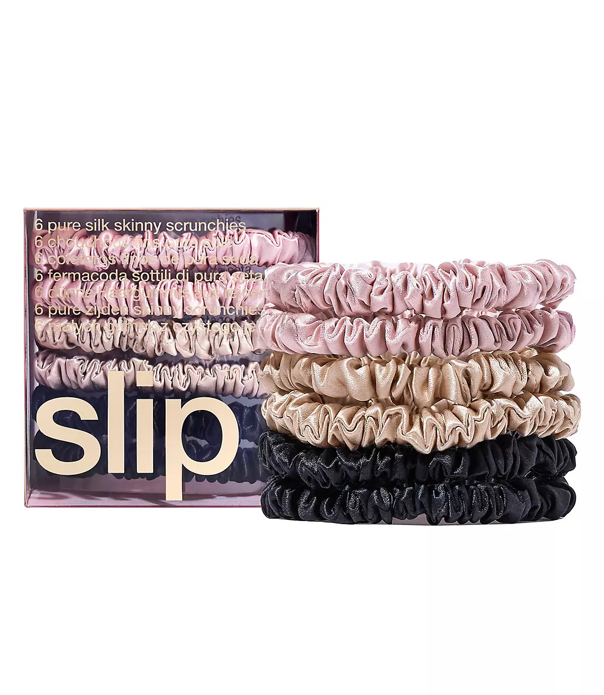 Slip Silk Multi Skinny Scrunchies | LOFT