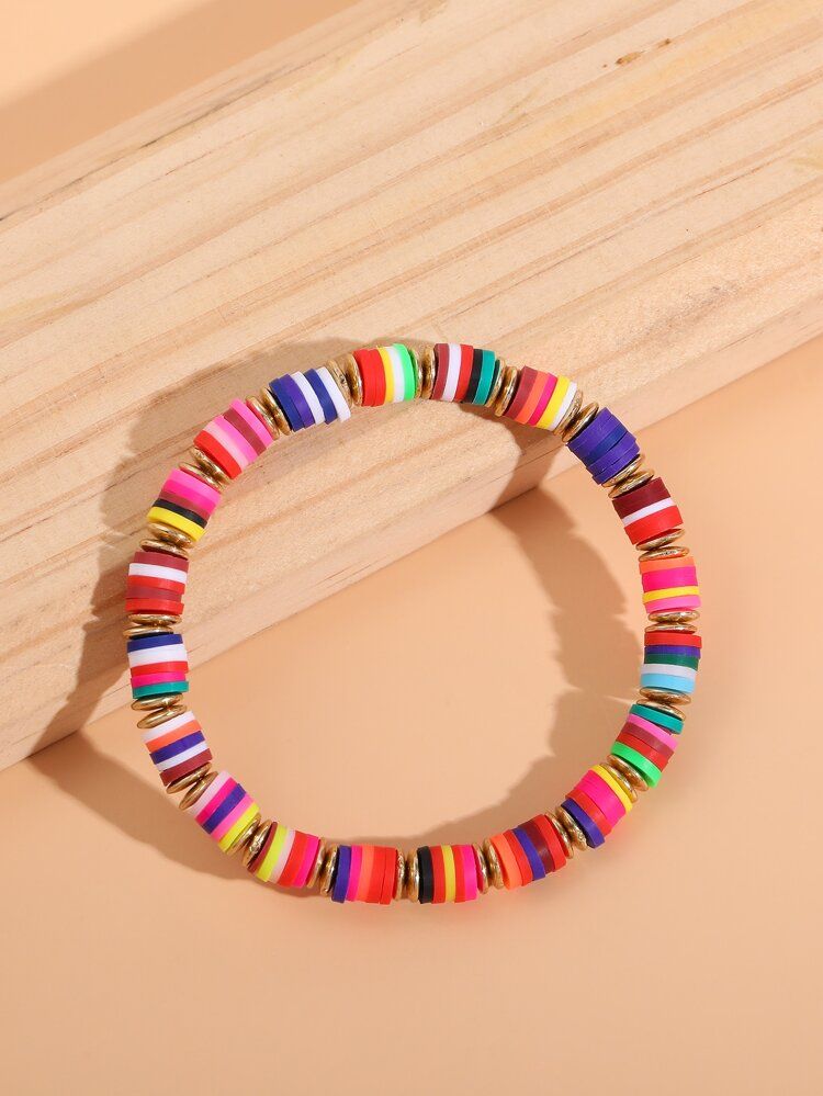 Bohemian Colorful Beaded Bracelet | SHEIN