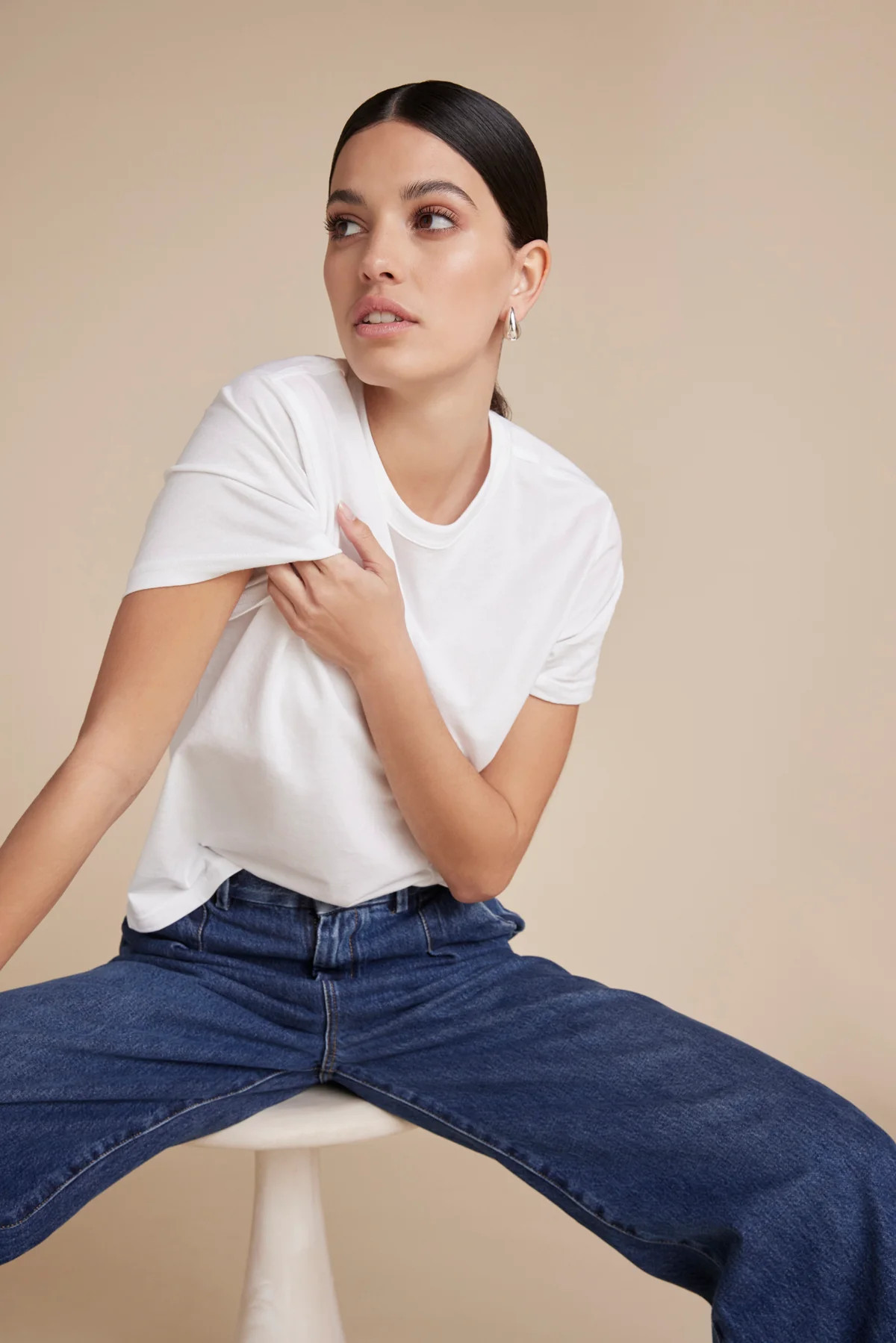 The Iconically Soft Perfect Tee in White | Sold Out NYC