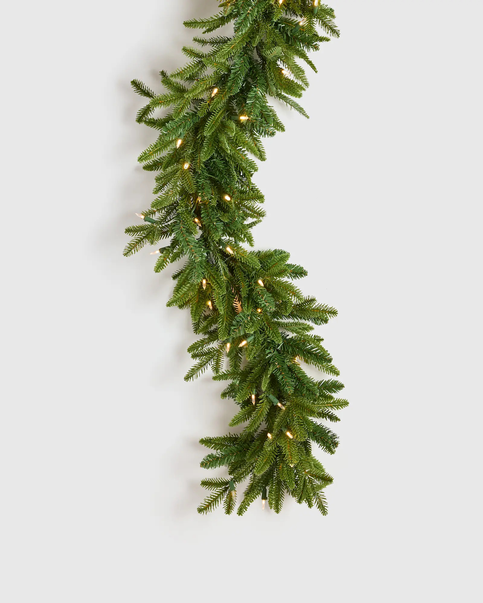 Lit Fraser Fir Garland