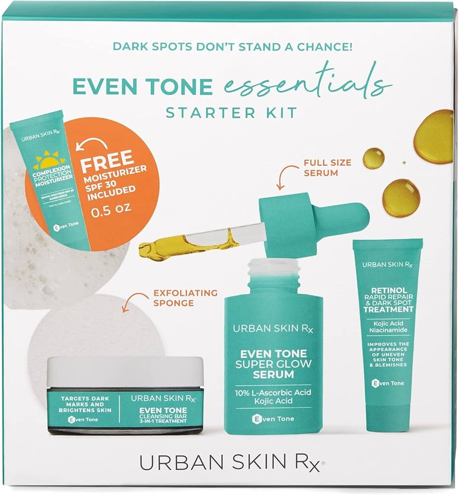 Urban Skin Rx Even Tone Essentials Starter Kit | Daily Regimen Includes 4 Top Products Formulated... | Amazon (US)