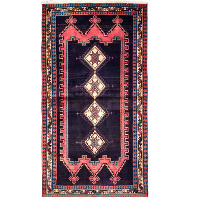 7' 1'' x 3' 9'' Sirjan Authentic Persian Hand Knotted Area Rug - 111458 | Los Angeles Home of rugs