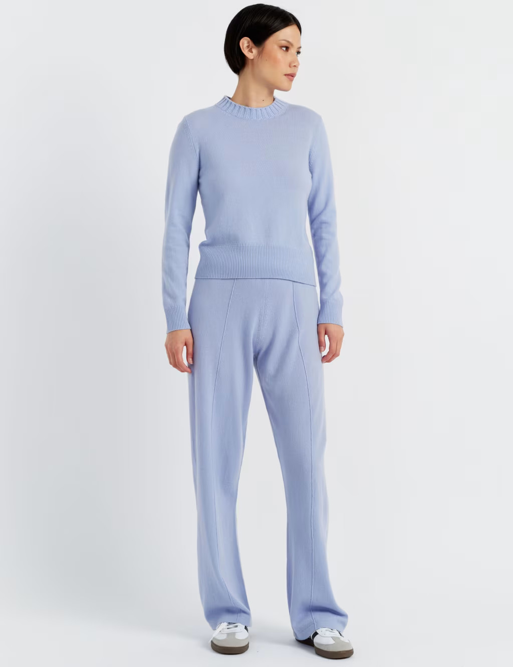Wool Rich Wide Leg Relaxed Joggers with Cashmere | Marks & Spencer (UK)
