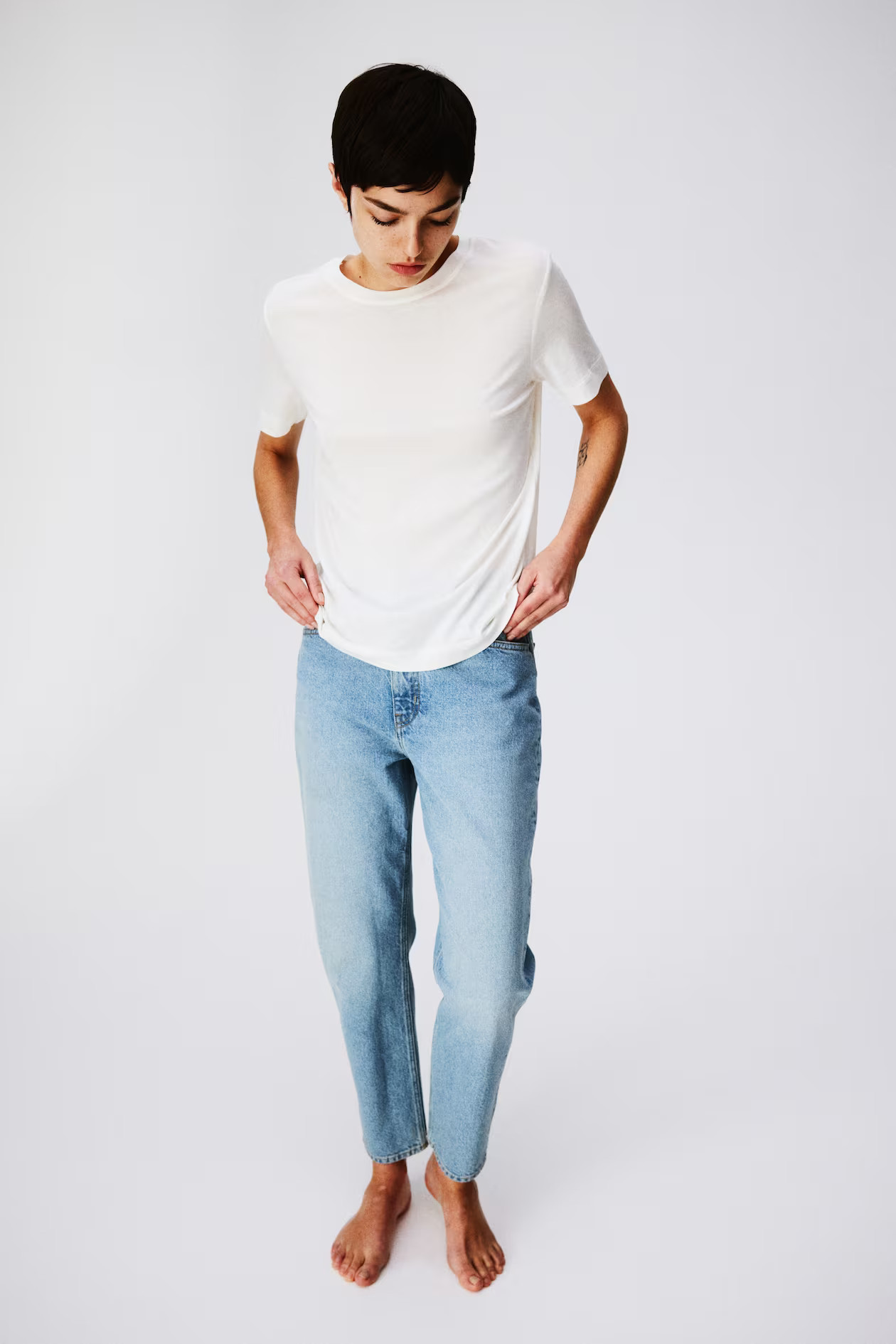 Slim Mom High Ankle Jeans - Helles Denimblau - Ladies | H&M AT | H&M (DE, AT, CH, NL, FI)