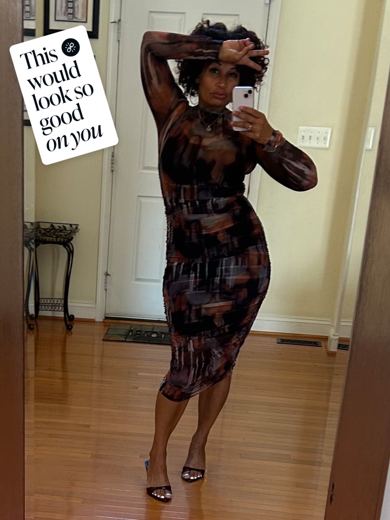 Looking for the perfect date night dress? Then check out this adorable chiffon overlay with stretchy inset fabric to hold you in all the right places. Get yours today!

#LTKStyleTip #LTKOver40 #LTKWorkwear