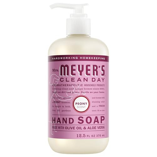 MRS. MEYER'S CLEAN DAY Hand Soap, Peony Scent, 12.5 Fl Oz Bottle | Amazon (US)