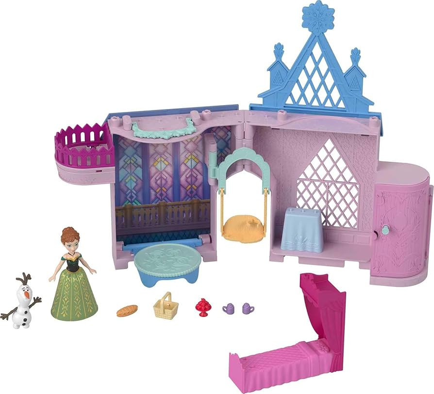 Mattel Disney Frozen Toys, Storytime Stackers Anna's Arendelle Castle, Stackable Doll House with ... | Amazon (US)