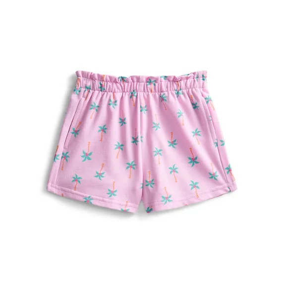 Wonder Nation Toddler Girls Soft Knit Pull On Shorts, Sizes 18M-5T | Walmart (US)