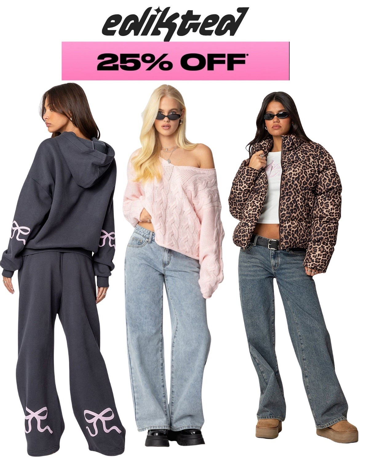 Edikted Sale Finds You’ll Love – 25% Off Trendy Styles

Major fashion moment 💕 Edikted is offering 25% off and these pieces are perfect if you love effortless, on-trend outfits. From cozy matching sets to statement sweaters and cool-girl outerwear, these styles are easy to dress up or down for everyday wear. Think comfy, flattering, and very Pinterest-worthy outfits you’ll keep reaching for all season long.

#edikted #ediktedstyle #fashionfinds #trendyoutfits #fallfashion #winterstyle #streetstyle #casualchic #styleinspo #outfitideas #salealert #womensfashion #teen #teenfashion #teengifts 

 

#LTKHoliday #LTKKids