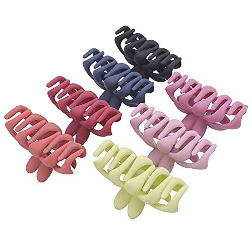 TODEROY Hair Claw Clips for Women and Girls Large Hair Barrette Clamps for Thick Hair (Flower-sha... | Amazon (US)