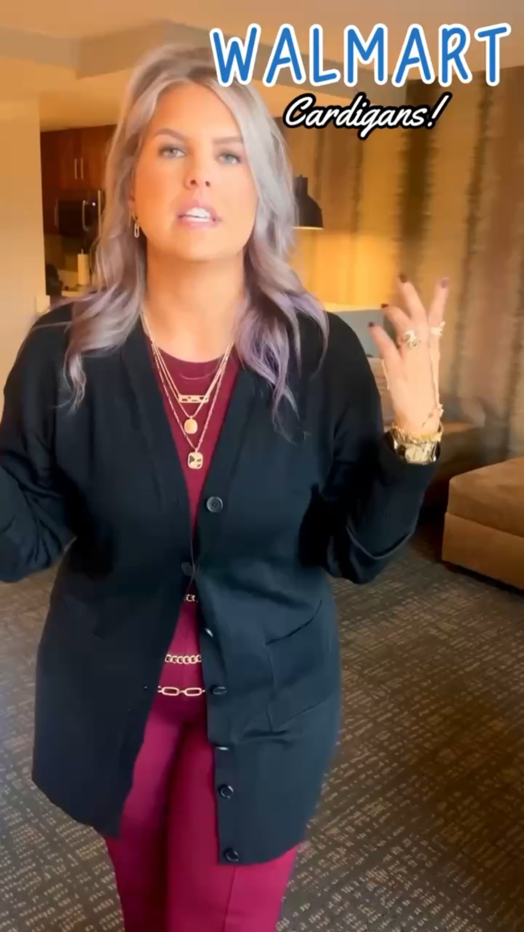 ✔️Black tunic cardigan with buttons 〰️ size large (TTS)
✔️Leopard crossbody bag with gold accents and it’s furry!
✔️Leopard pointed toe pumps with perfect heel height 〰️ TTS 
✔️Gold chain belt •• older from @express 〰️ linked similar 
✔️Maroon fitted long sleeve tee •• older from @targetstyle 〰️ linked similar    
✔️Leopard bracelets •• older from @victoriaemersondesign 〰️ linked similar  〰️ size 
✔️Maroon ponte flare pants with split hem •• older from @walmartstyle 〰️ linked similar

#walmart #walmartfashion #walmartstyle  walmart fashion, walmart style, walmart outfit, walmart look, walmart fashion, found it at walmart, walmart fashion finds, walmart summer, walmart winter, walmart fall, walmart spring, walmart new arrivals, walmart outfit, walmart outfit inspo, walmart outfit inspiration, walmart curves, walmart curvy, curvy walmart, midsize walmart, walmart midsize, walmart ootd, walmart shopping, new at walmart  #workwear #work #office #professional #businesscasual business casual, work outfit, work outfit ideas, office outfit, office outfit ideas, workwear outfit, workwear style, workwear fashion, workwear inspo, workwear inspiration, work look, office look, office, office outfit, office outfit inspo, office outfit inspiration, wear to work, work clothing, work clothes, wear to work clothes, office style, work style, office fashion, slacks, trousers, professional style, professional outfit, interview outfit, interview outfit ideas, interview look, dress pants, workwear pants, work pants, blouse, blazer, button down, button up, skirt, dress #under20 #under30 #under40 #under50 #under60 #under75 #under100 #affordable #budget #inexpensive #size14 #size16 #size12 #medium #large #extralarge #xl #curvy #midsize #pear #pearshape #pearshaped budget fashion, affordable fashion, budget style, affordable style, curvy style, curvy fashion, midsize style, midsize fashion 



#LTKHoliday #LTKMidsize #LTKootd