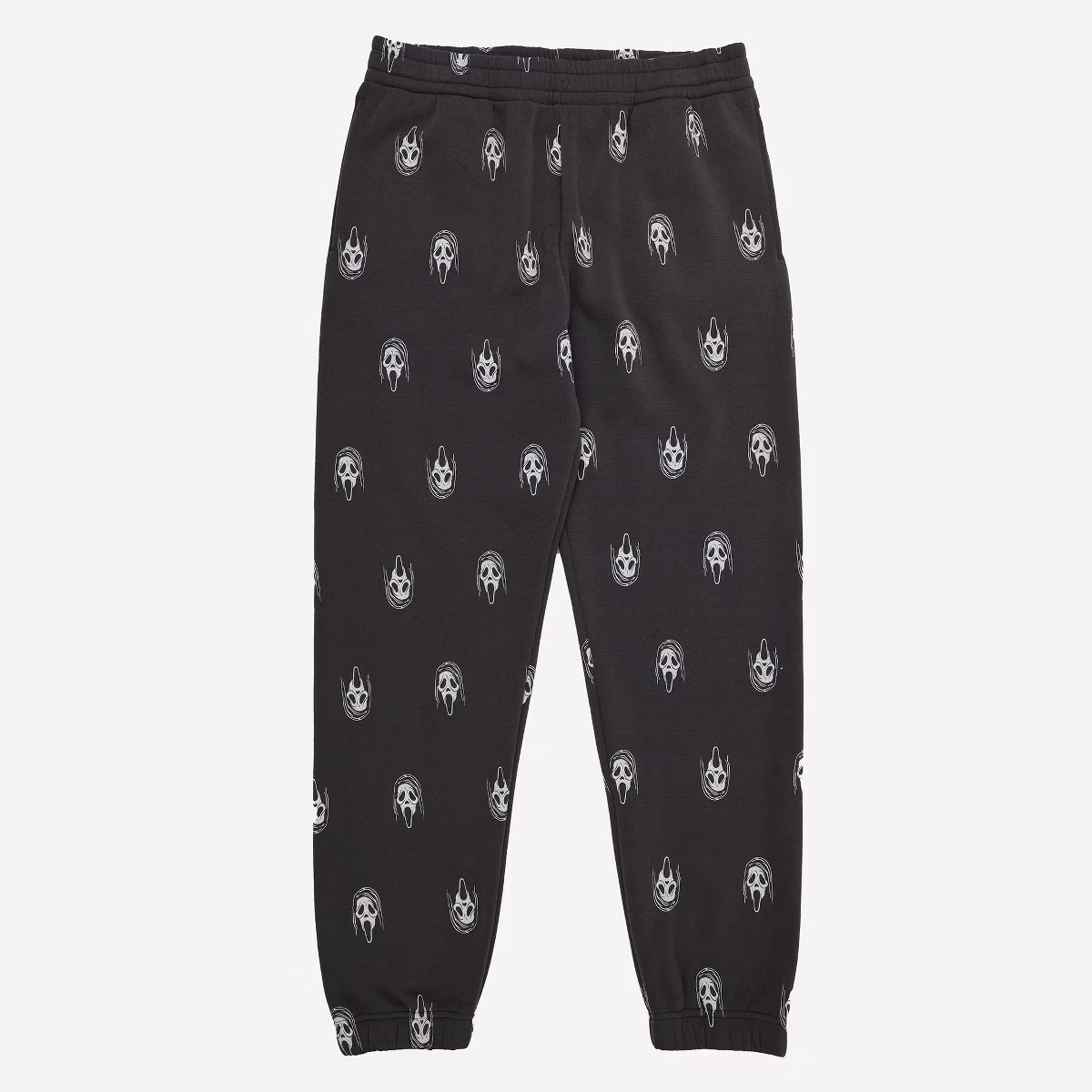 Men's Ghost Face Jogger Pajama Pants - Black | Target