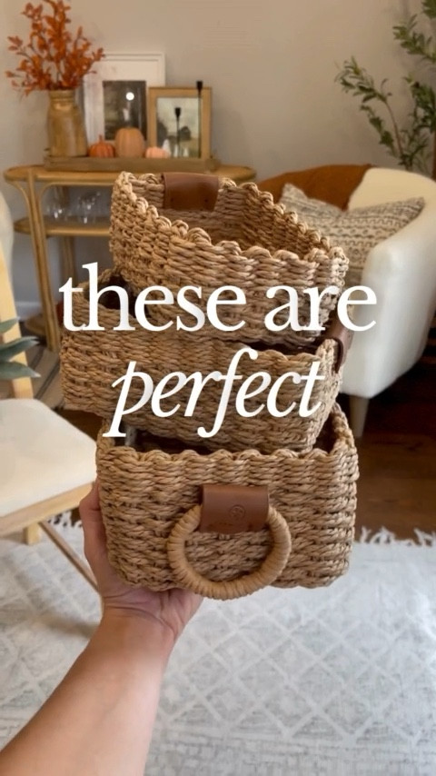 Yoooo-hoooo!! 👋👋👋 Did I hear you were looking for a cute way to organize the things you use daily? These scalloped nesting baskets are IT.

I’ve used ours in so many ways - here are just a few!
1. A caddy for our coffee bar (okay, its more like a countertop coffee nook)
2. A recipe card holder
3. A key-drop caddy on our entry table
4. A nightstand drop box for things like lotions, jewelry, and medicines
5. A place to toss our remotes and coasters in the living room

#amazonfinds #amazonmusthaves  #bestsellers #amazonbestseller #amazonbest #amazonbestsellers #amazon2024 #founditonamazon #amazonhome  #foundonamazon #bestseller #bestsellers #topsellers #amazonfinds2024 #finditonamazon #amazonhomefinds #declutter  #ltkseasonal #fallstyling #falldecor #falldecorations #fallhomedecor #fallstyle #fallhomedecorating #falldecorideas #fallinspo #clutterfree #organization  #organizedhome #organizedkitchen 



#LTKVideo #LTKHome #LTKFindsUnder50