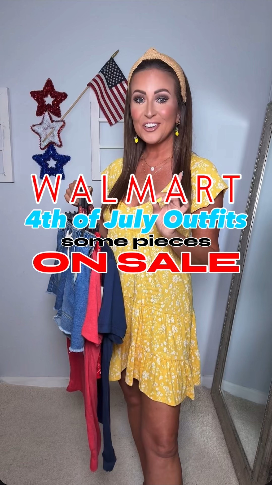 More 4th of July outfits!

Dress: M
Tees: S
Biker Shorts: S/M
Pull-on Denim Shorts: M (these run small - advise sizing up)

Summer outfit, summer fashion, 4th of July outfit, patriotic outfit, summer dress, sundress, mini dress, sandals, 4th of July accessories, patriotic accessories, red white and blue outfits 

#LTKSummerEdit #LTKSeasonal #LTKFindsUnder50