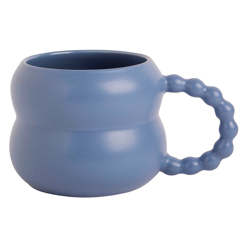 Matte Cyan Blue Bubble Mug, 15oz | At Home