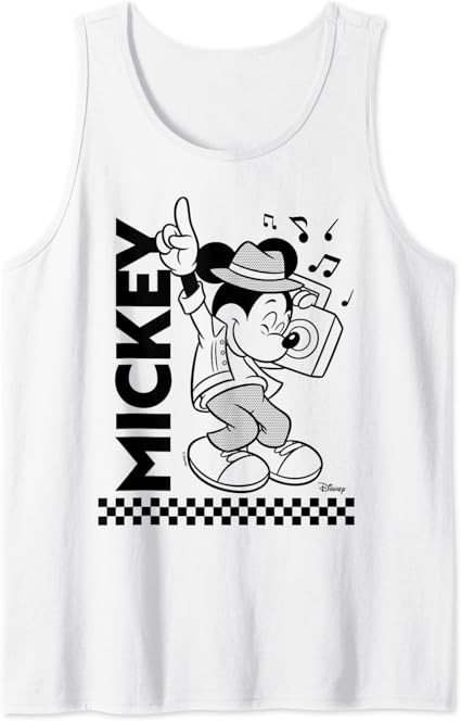 Disney - Mickey Boombox Checkered Tank Top | Amazon (US)