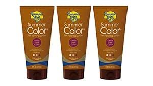 Banana Boat Summer Color Sunless Self Tanning Lotion, Deep Dark, 6Fl oz., (Pack of 3) | Amazon (US)