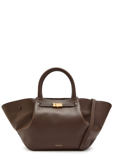 New York midi grained leather tote | Harvey Nichols