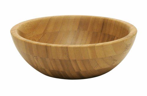 Lipper International Bamboo Wood Salad Bowl, Small, 7" Diameter x 2.25" Height, Single Bowl | Amazon (US)