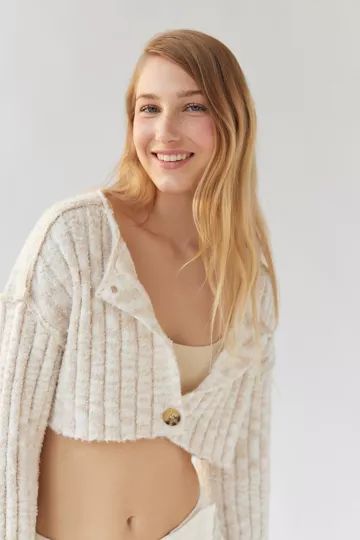 BDG Monroe Cropped Cardigan | Urban Outfitters (US and RoW)