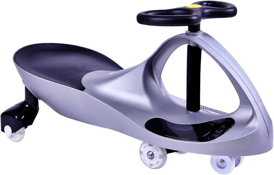 Premium LED-Wheel Swing Car Ride on Toy - Silver, Great for Both Indoor and Outdoor Play, Perfect... | Amazon (US)