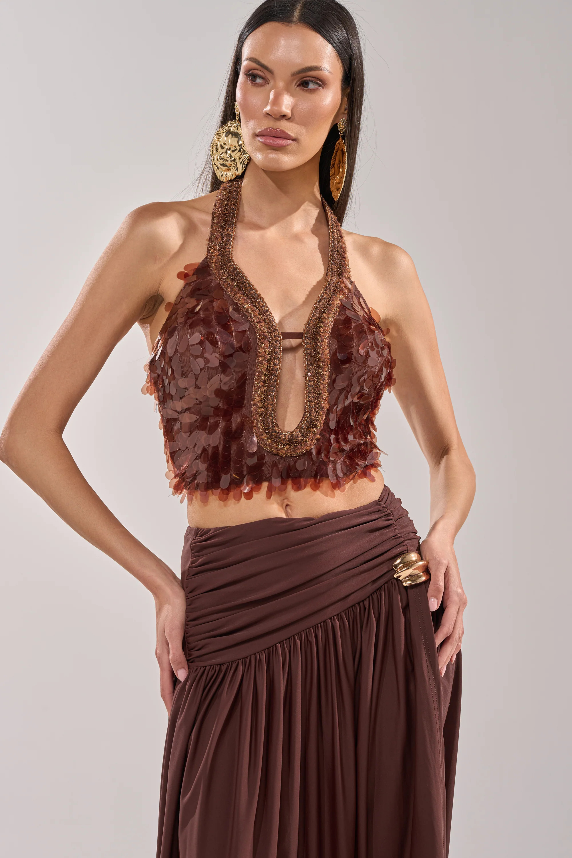 ISLAND GIRL SEQUIN BLOUSE | AKIRA