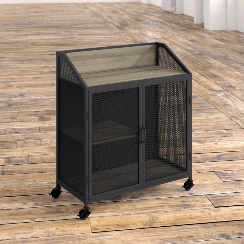 Munich 38" Bar Cabinet with Wine Storage | Wayfair North America