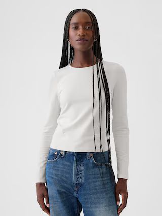 Modern Compact Jersey Cropped T-Shirt | Gap (US)