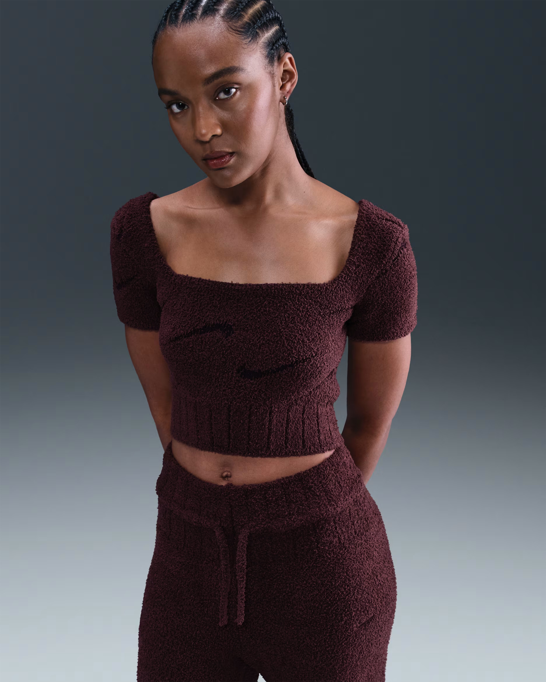 Nike Sportswear Phoenix Cozy Bouclé Women's Short-Sleeve Cropped Knit Top | Nike (US)