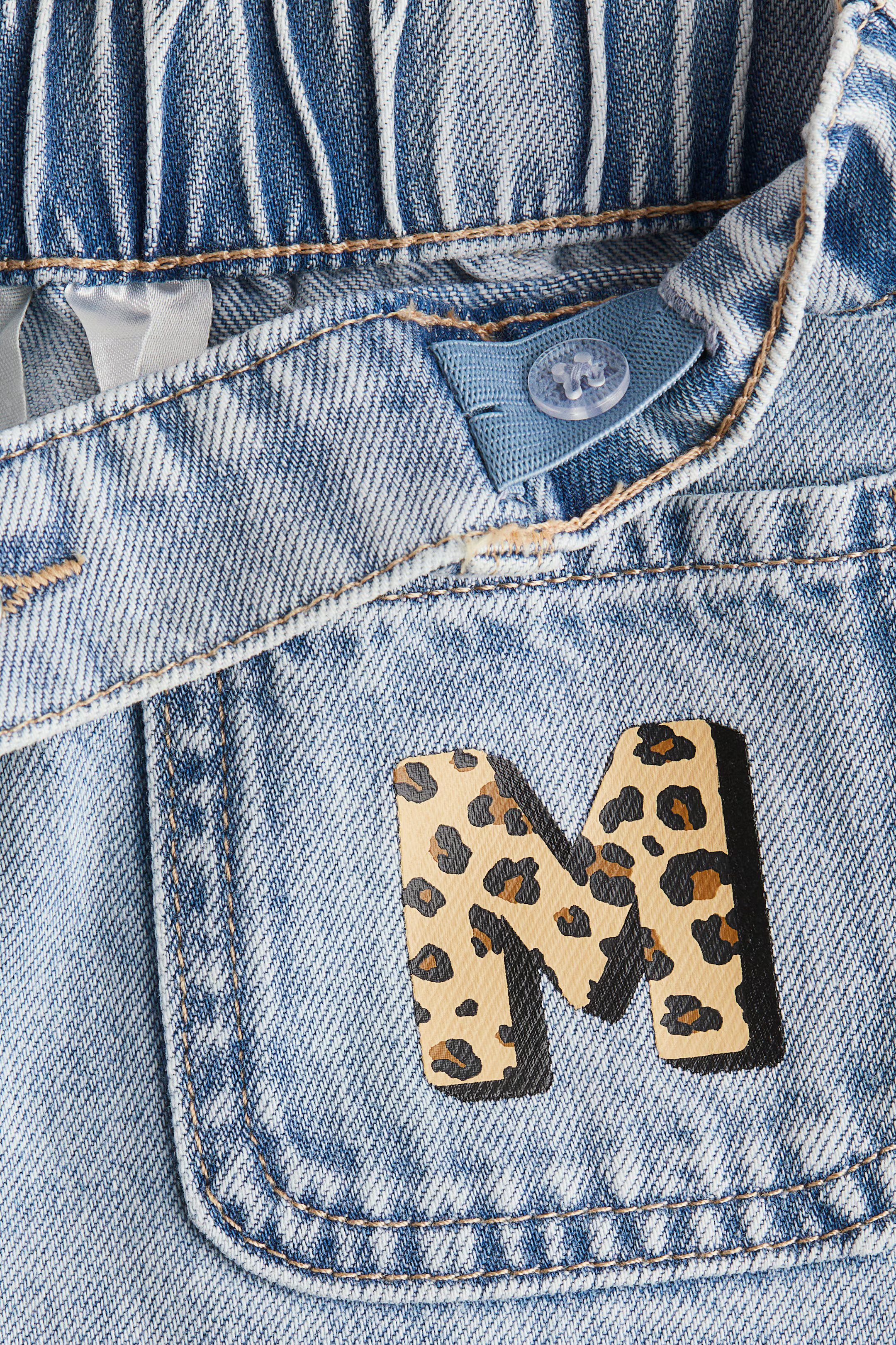 Denim Skirt with Printed Motif | H&M (US, CA, MX)