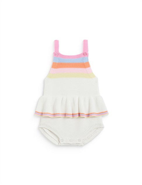 Seed Heritage Stripe Knit Romper | David Jones | David Jones (Australia & New Zealand)