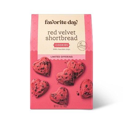 Red Velvet Shortbread Heart Shaped - 7oz - Favorite Day™ | Target