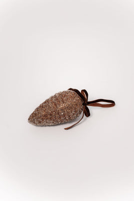 Glitter Pinecone Ornament with Ribbon | THELIFESTYLEDCO