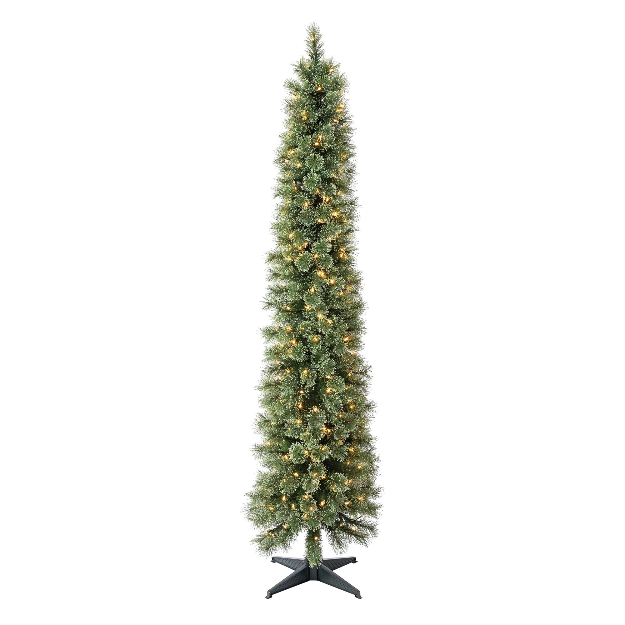 Holiday Time Shelton 7' Pre-Lit Cashmere Pencil Fir Christmas Tree - Green, 339 cashmere branch t... | Walmart (CA)