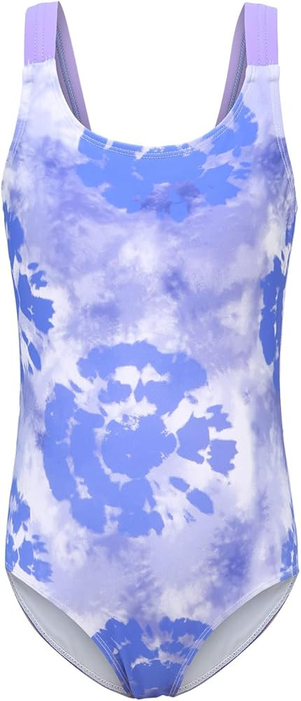 Girls One Piece Swimsuits Tie Dye Bathing Suit for Girls Hawaiian Swimwear 3-16 Years | Amazon (US)