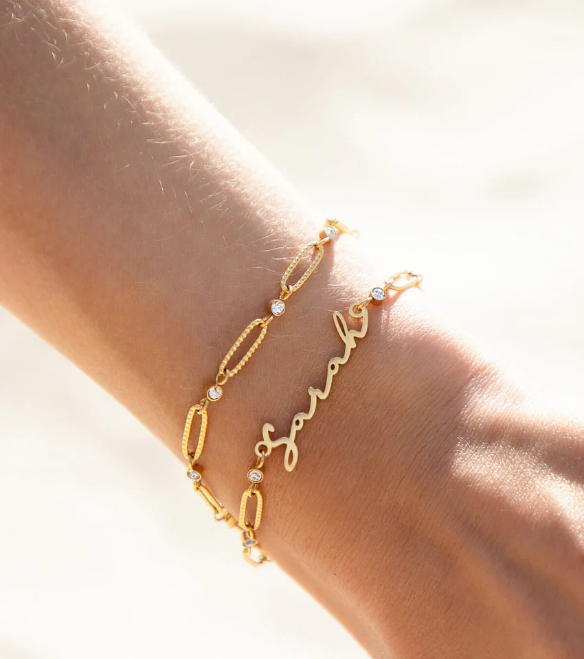 Figaro & Snake Chain Bracelet Bundle (Gold) | Abbott Lyon