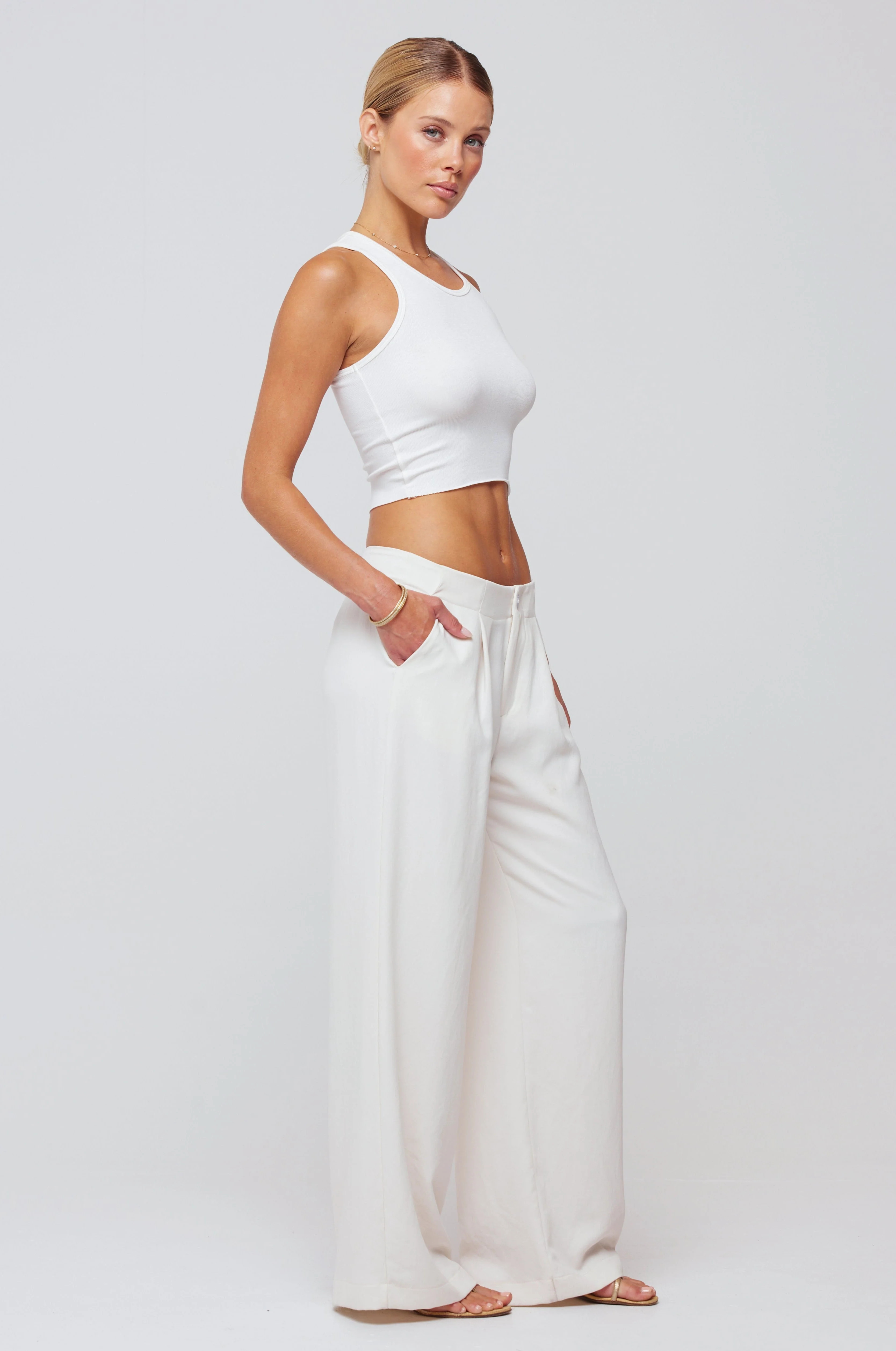 Malcolm Trousers in Cream | RESA